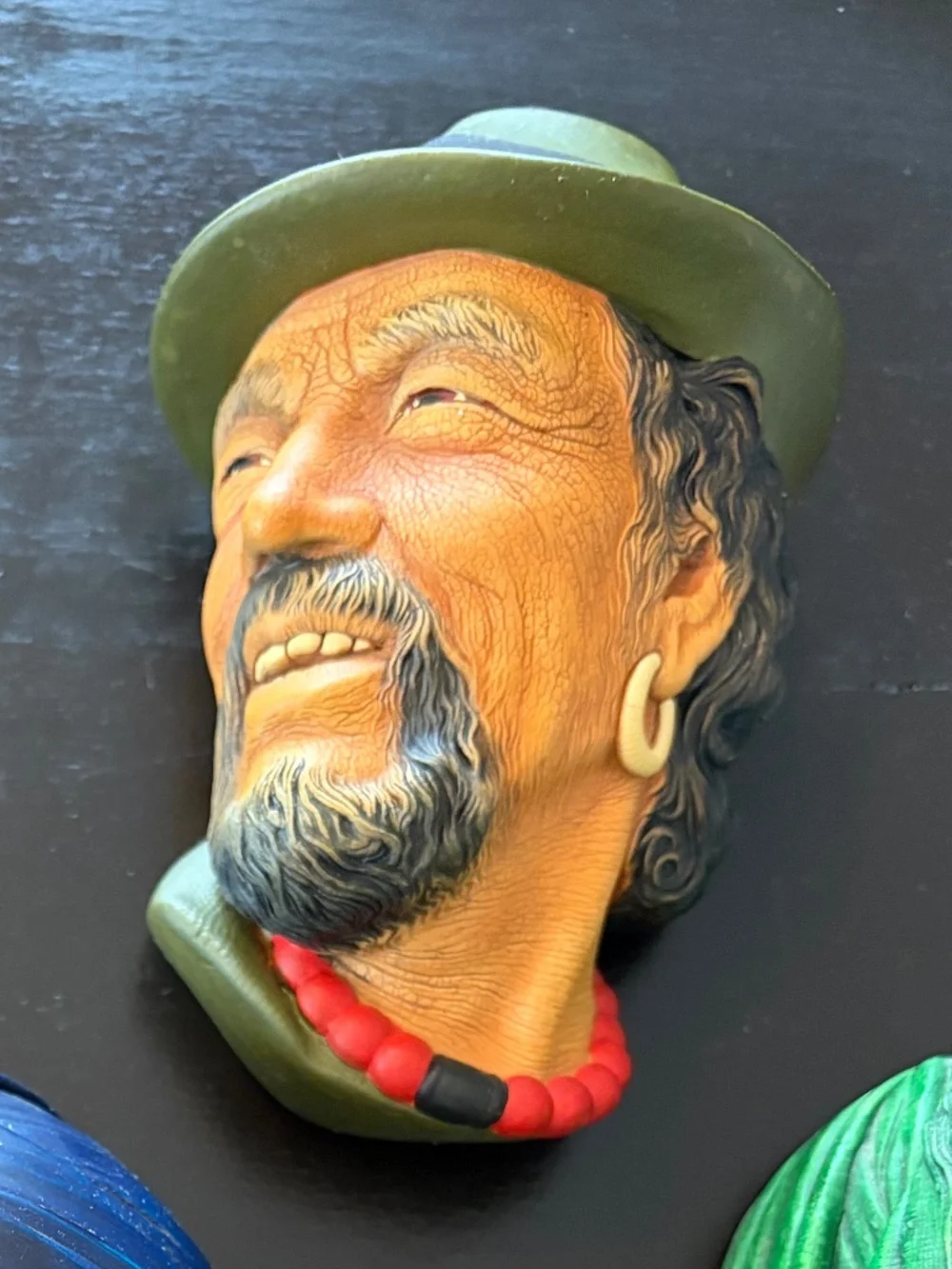 Vintage Bossons Chalkware “The Tibetan Man” Head 1961 England